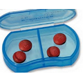 Oblong 2-Compartment Pill Box
